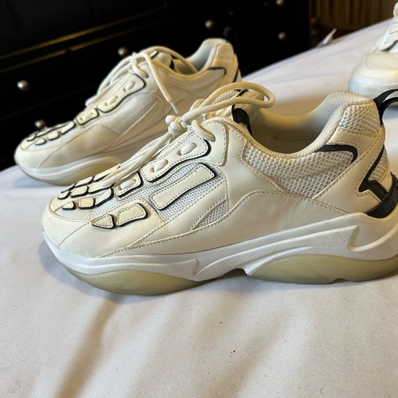 Authenic Off White Mens Amiri Bone Sneakers - Picture 3 of 5
